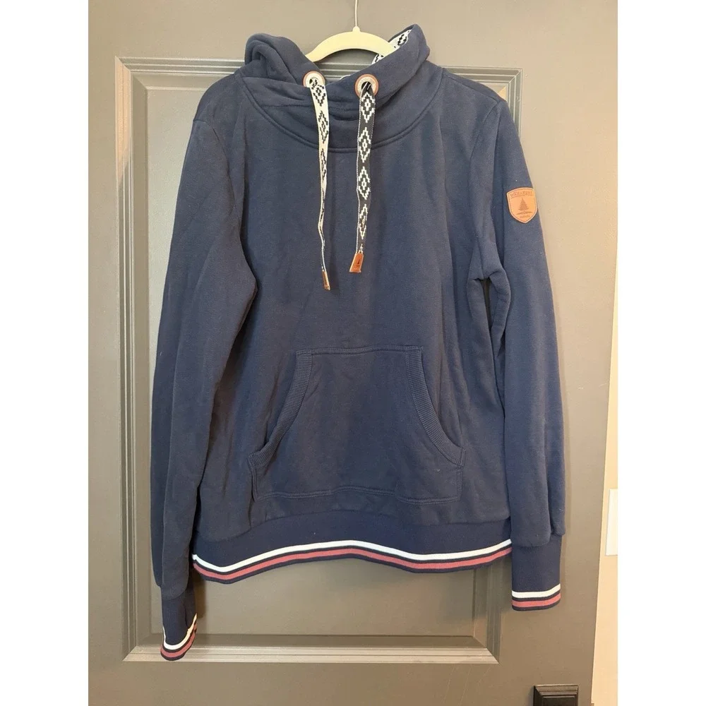 Wanakome Women's Amika Pullover Hoodie  Oxford Blue XL